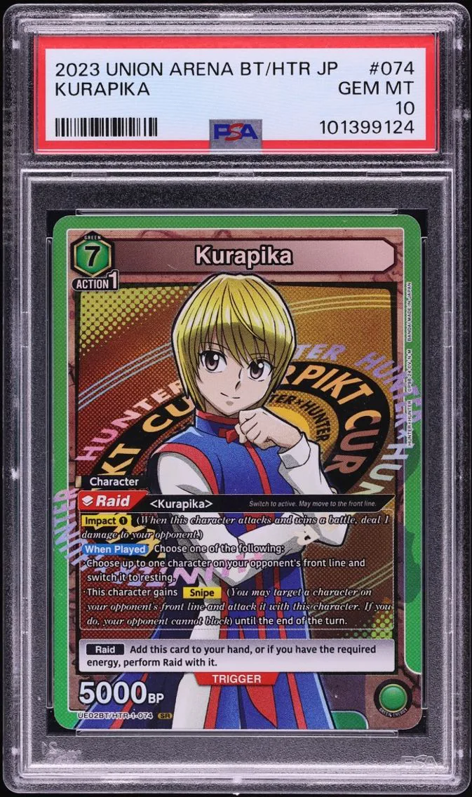 2023 #HTR-1-074 Kurapika SR PSA 10 Union Arena Japanese Hunter X Hunter