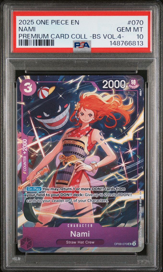2025 #070 Nami PSA 10 One Piece Premium Card Collection -Best Selection Vol.4 -