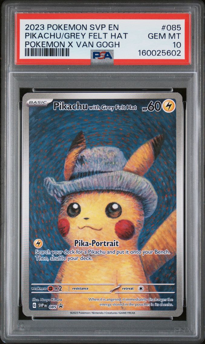 2023 #085 Pikachu With Grey Felt Hat PSA 10 Svp EN-SV Black Star Promo
