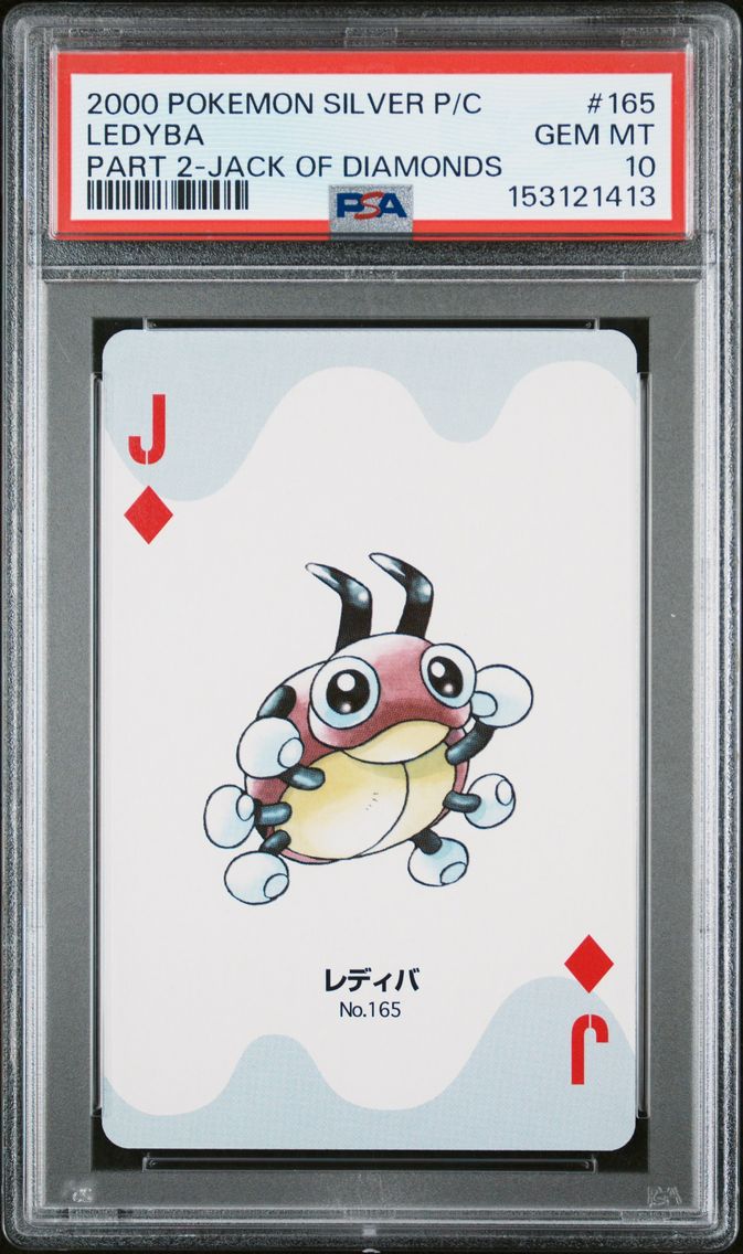 2000 #165 Ledyba PSA 10 Pokemon Silver Version Part 2 Playing Cards Pokemon