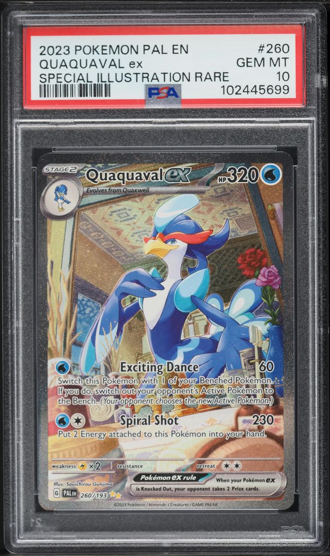 2023 #260 Quaquaval EX PSA 10 Pal EN-Paldea Evolved Pokemon