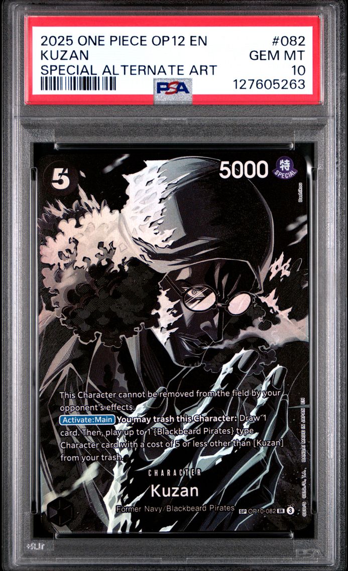 2025 #082 Kuzan PSA 10 One Piece OP12-Legacy of the Master
