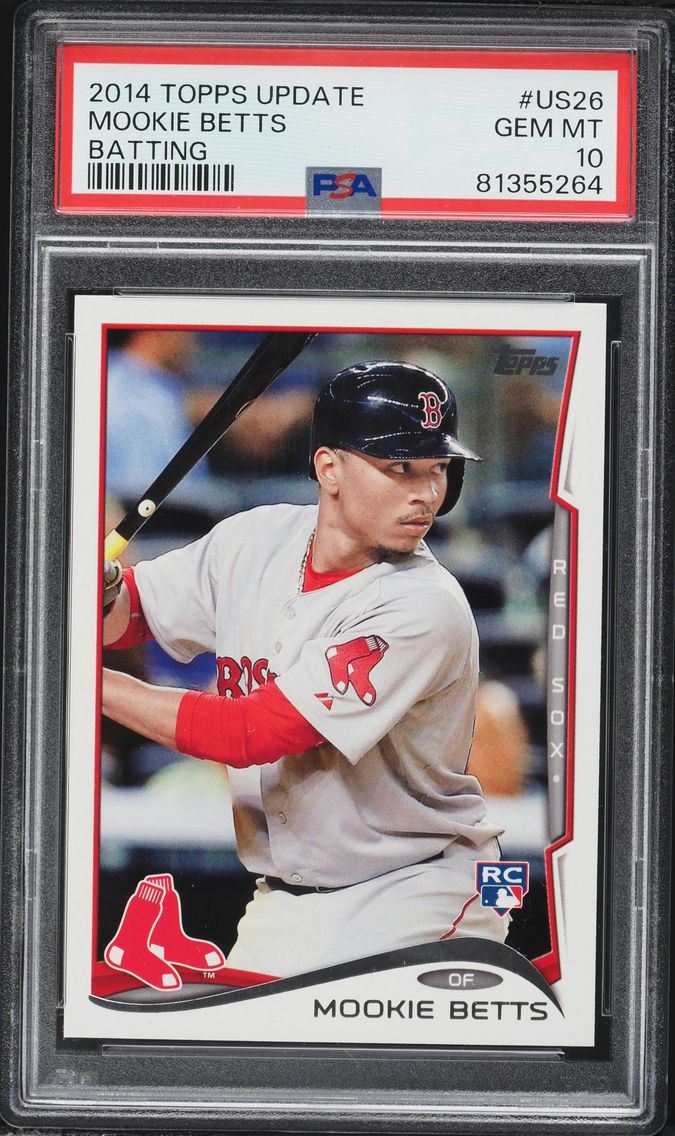 2014 #US26 Mookie Betts PSA 10 Topps Update Baseball