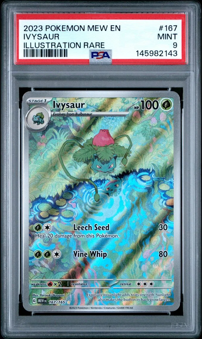 2023 #167 Ivysaur PSA 9 Mew EN-151 Pokemon
