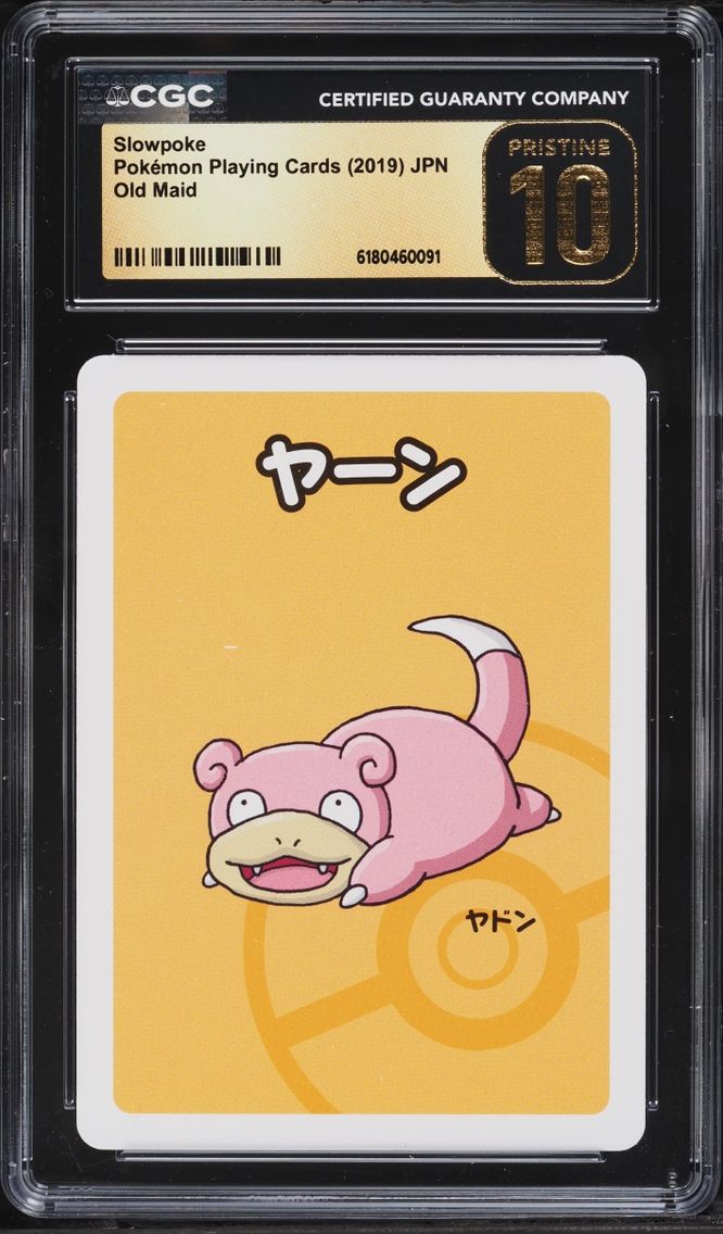 2019 Pokemon Japanese Playing Cards Old Maid Slowpoke CGC 10 PRISTINE