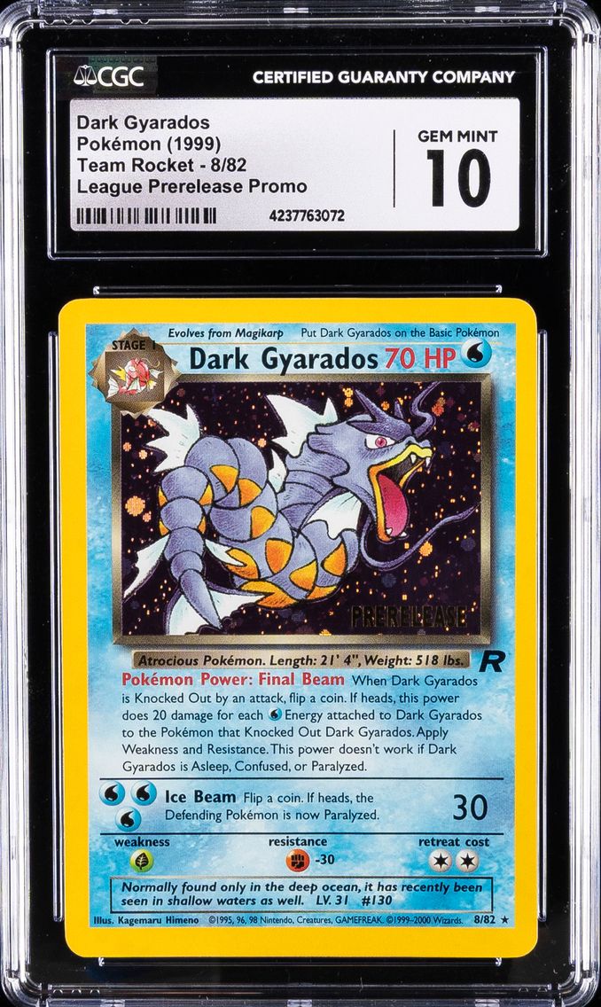 2000 #8 Dark Gyarados-Holo CGC 10 Rocket Pokemon
