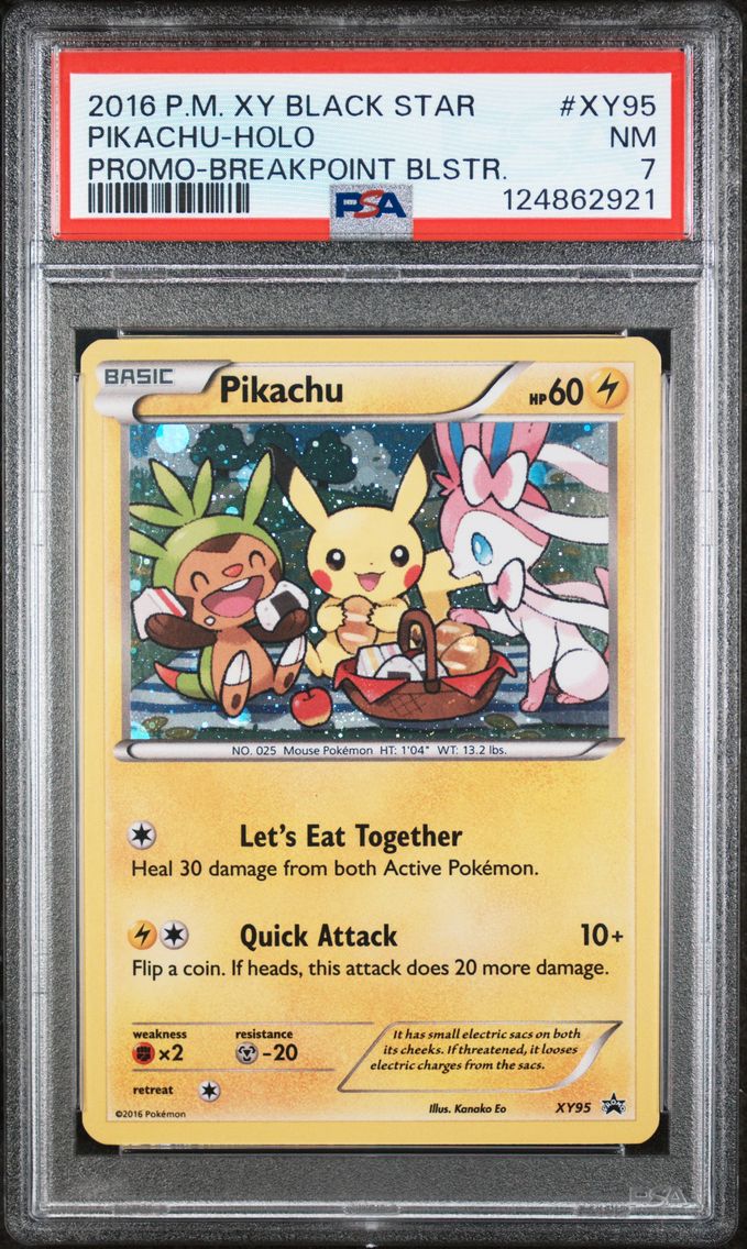 2016 #XY95 Pikachu-Holo PSA 7 XY Black Star Promo