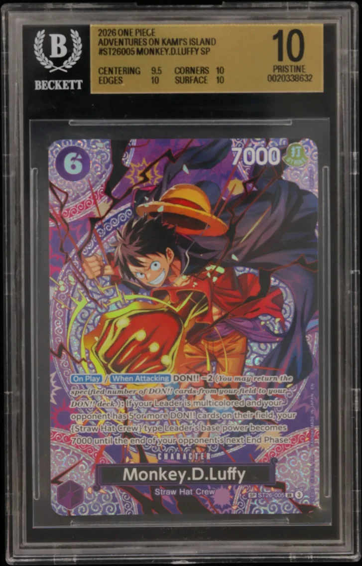 2026 #ST26005 Monkey.D.Luffy SP BGS 10 One Piece Card Game Adventures on KAMI's Island