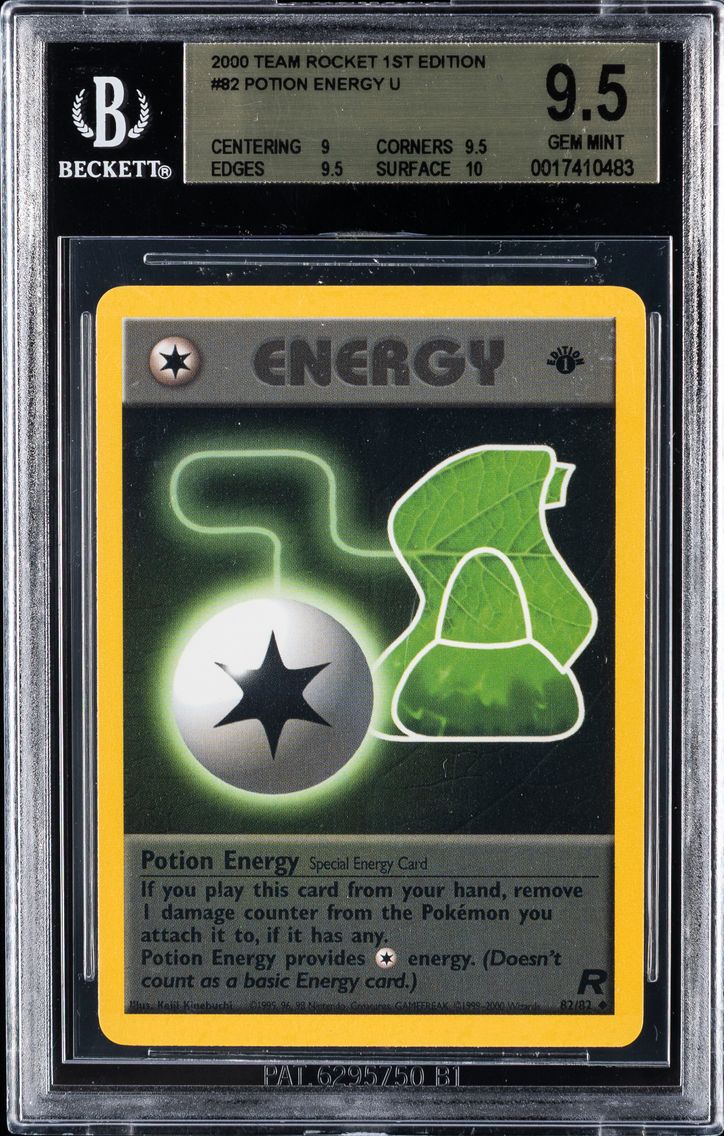 2000 #82 Potion Energy 1st Edition BGS 9.5 Rocket Pokemon