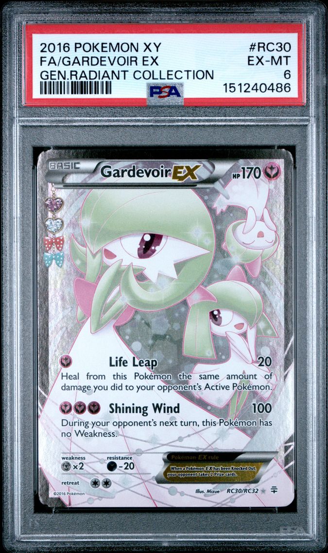 2016 #RC30 Full Art/Gardevoir EX PSA 6 XY Generations Radiant Collection