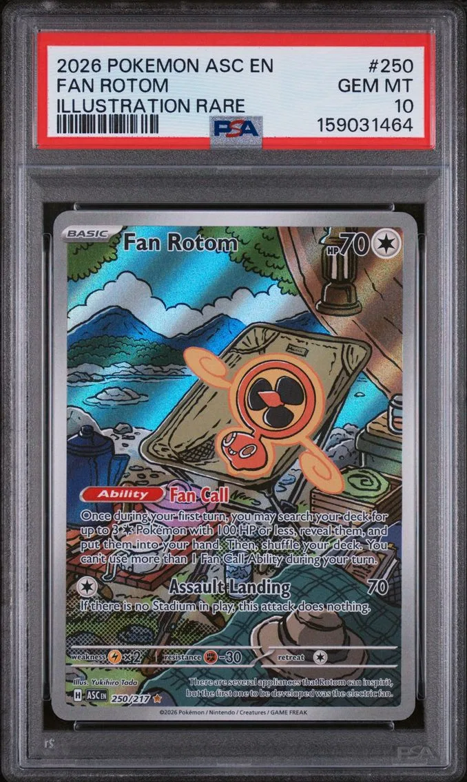 2026 #250 Fan Rotom PSA 10 Asc EN-Ascended Heroes