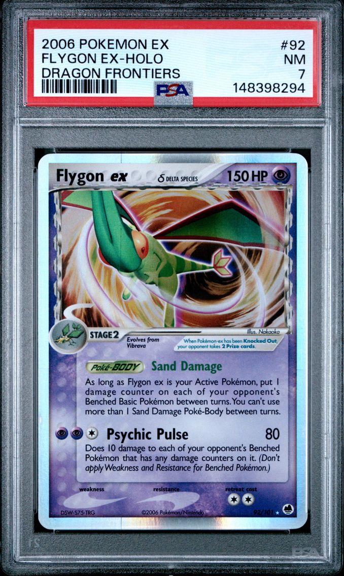 2006 #92 Flygon EX-Holo PSA 7 EX Dragon Frontiers