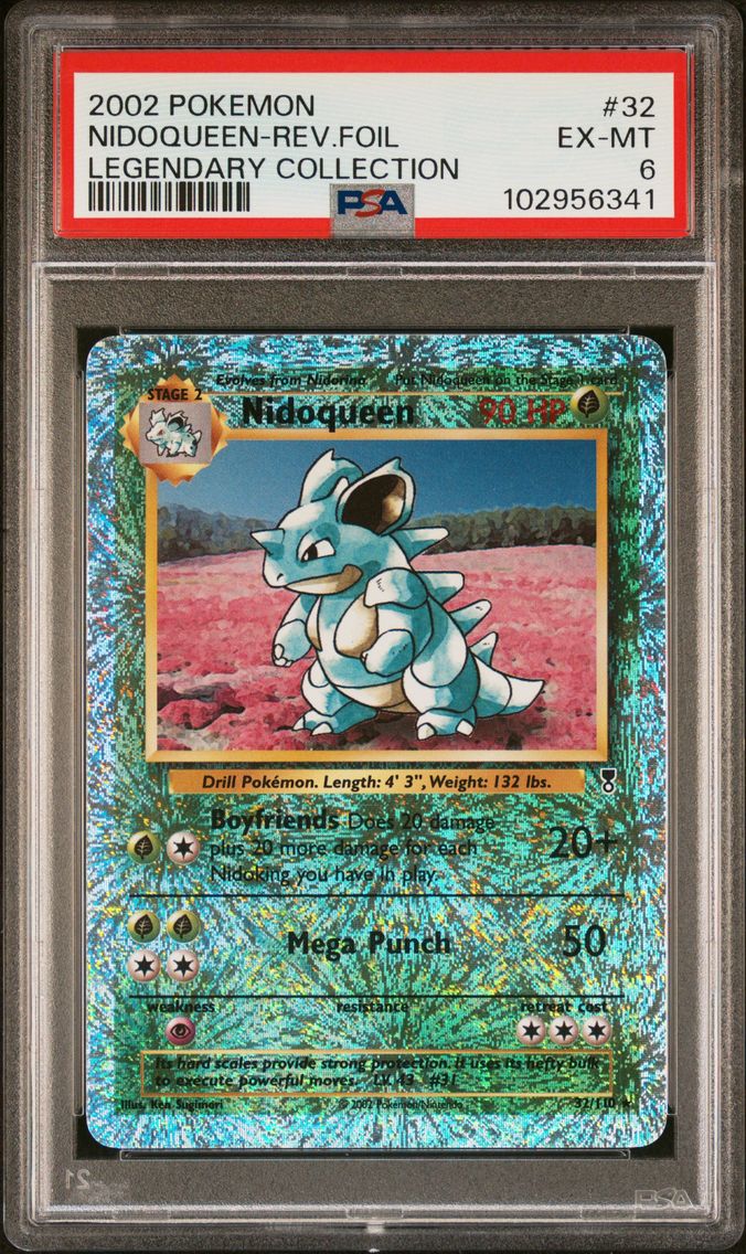 2002 #32 Nidoqueen-Reverse Foil PSA 6 Legendary Collection