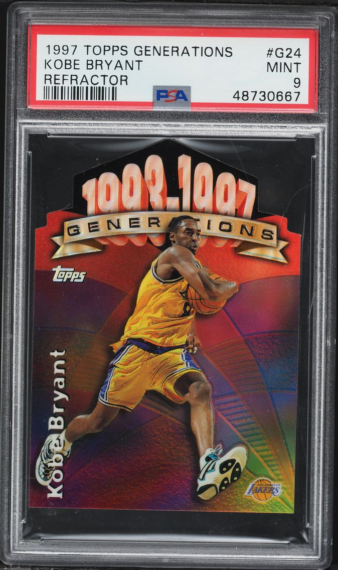 1997 #G24 Kobe Bryant PSA 9 Topps Generations Basketball