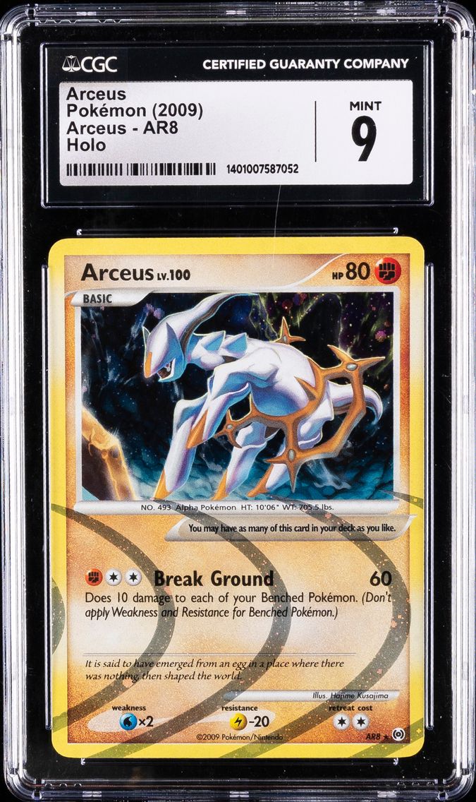 2009 #AR8 Arceus CGC 9 Arceus - English Pokemon
