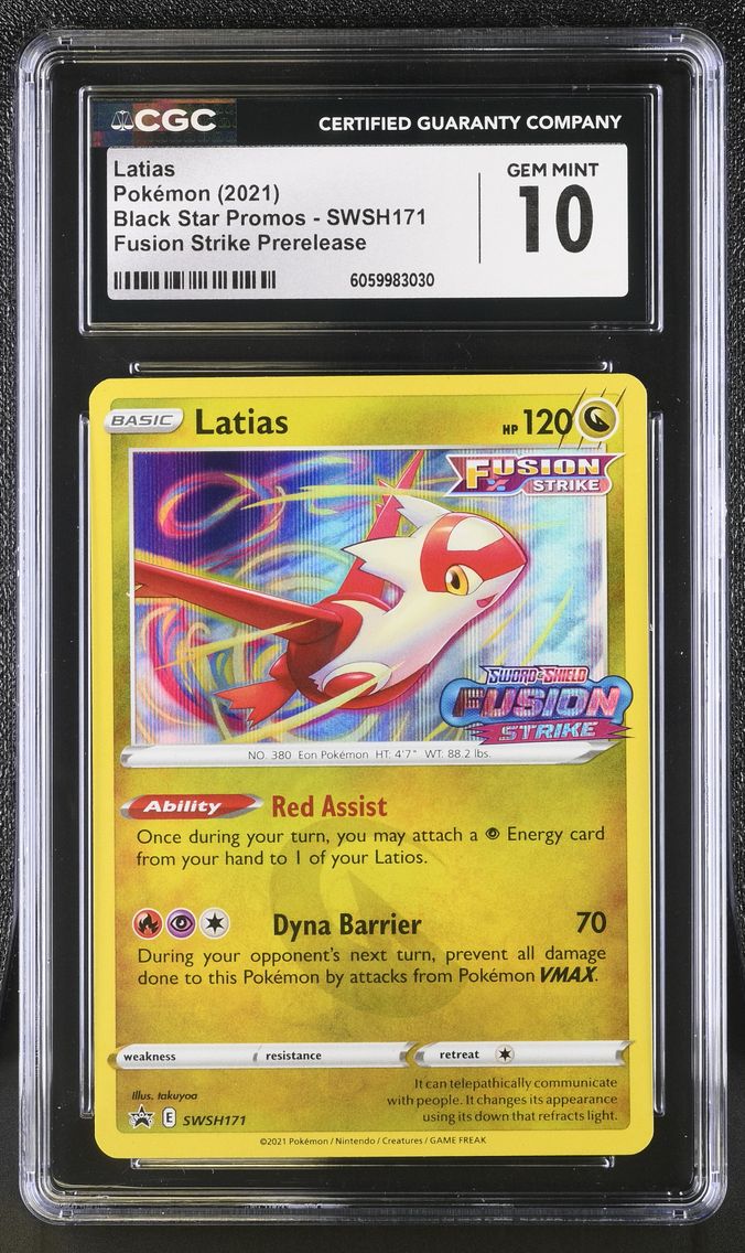 2021 #SWSH171 Latias CGC 10 Black Star Promos - Sword & Shield - English