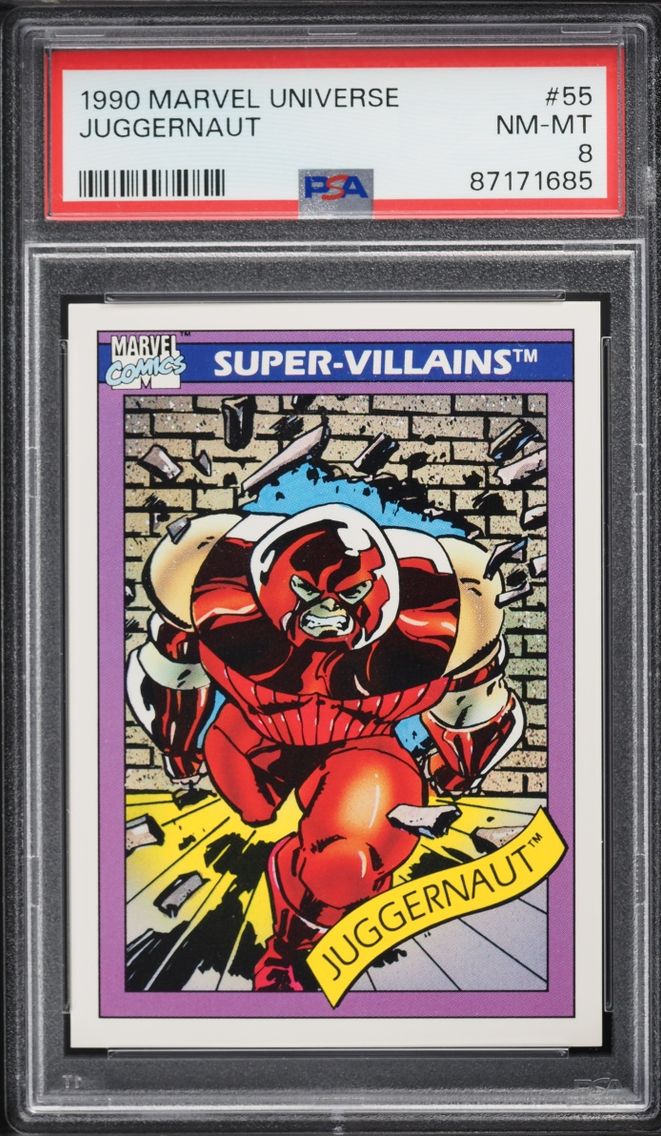 1990 #55 Impel Marvel Universe Juggernaut NM-MT PSA 8