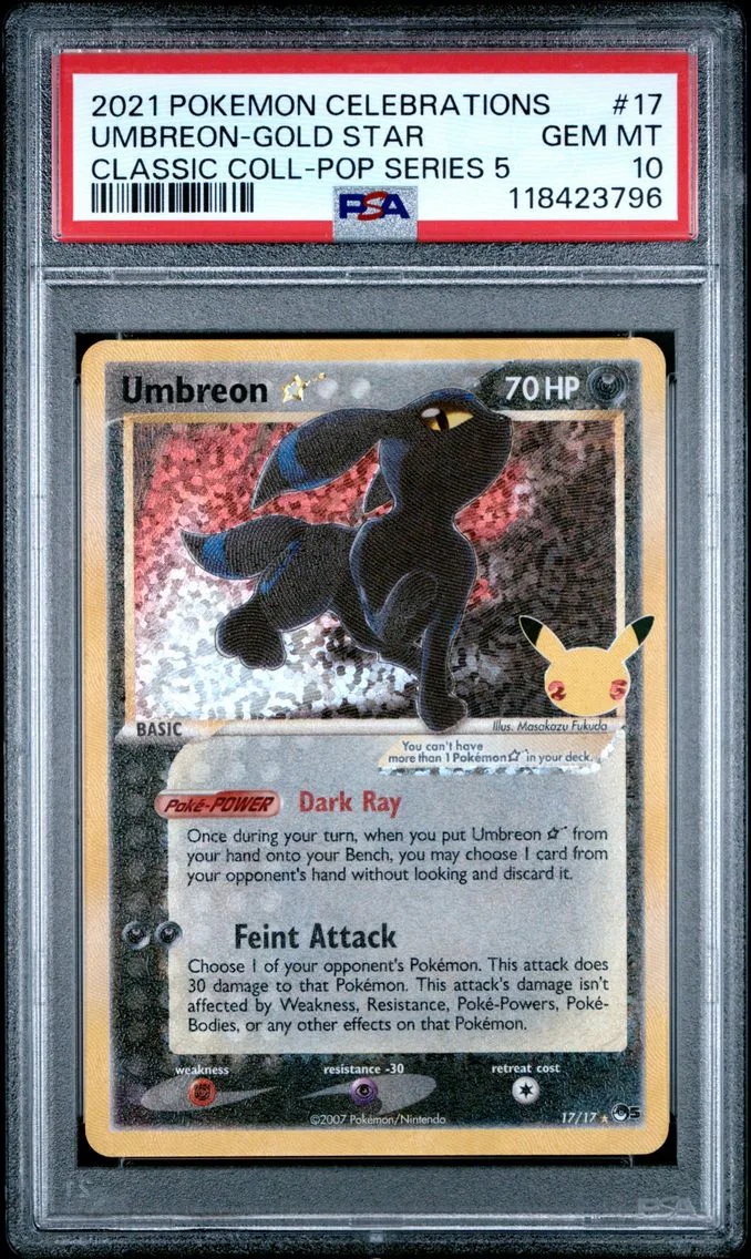 2021 #17 Umbreon-Gold Star PSA 1