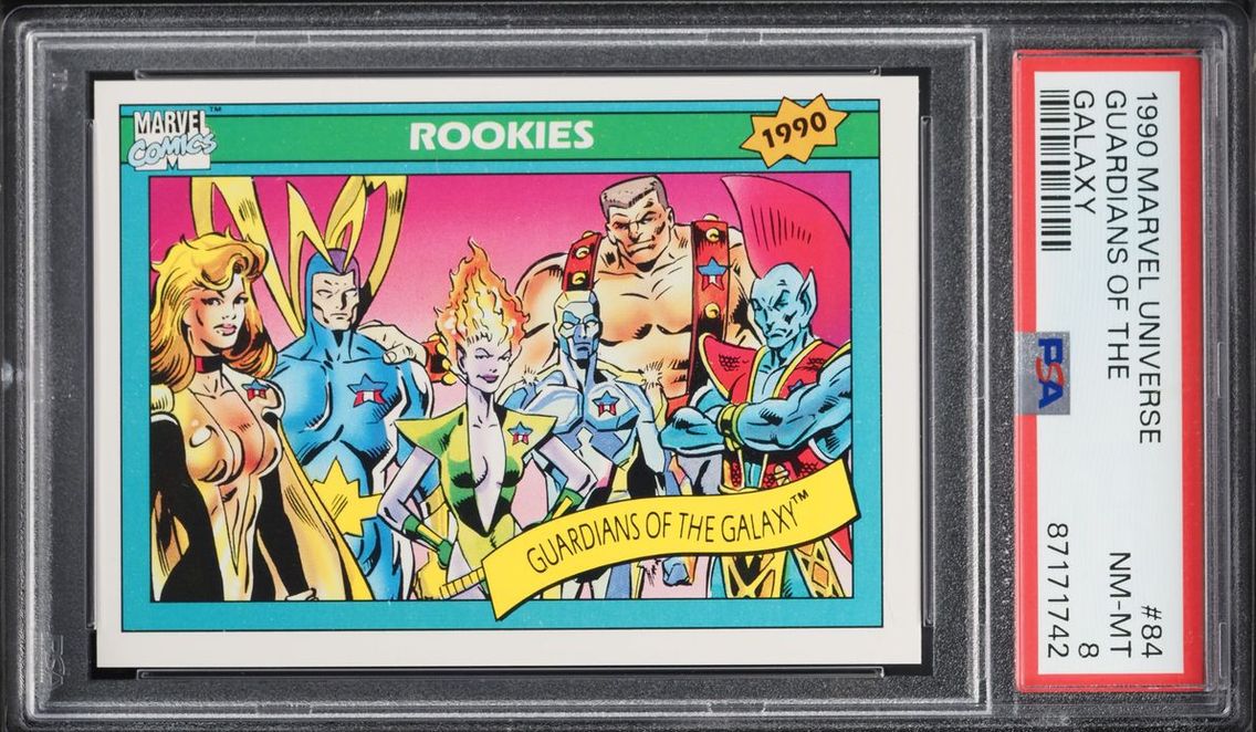 1990 #84 Impel Marvel Universe Guardians Of The Galaxy NM-MT PSA 8