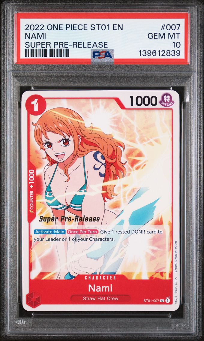 2022 #007 Nami PSA 10 Starter Deck ST01-Straw Hat Crew One Piece