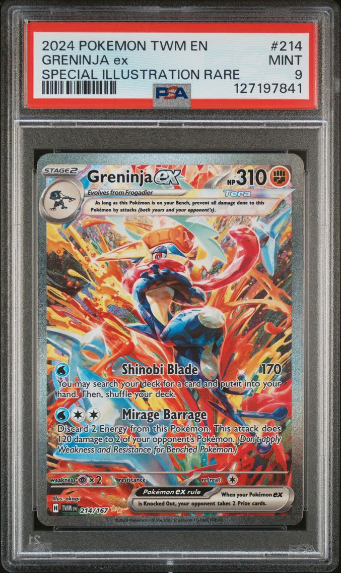 2024 #214 Greninja EX PSA 9 Twm EN-Twilight Masquerade