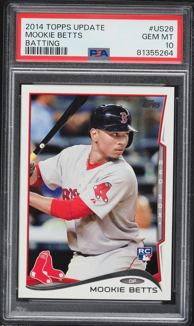 2014 #US26 Mookie Betts PSA 10 Topps Update Baseball