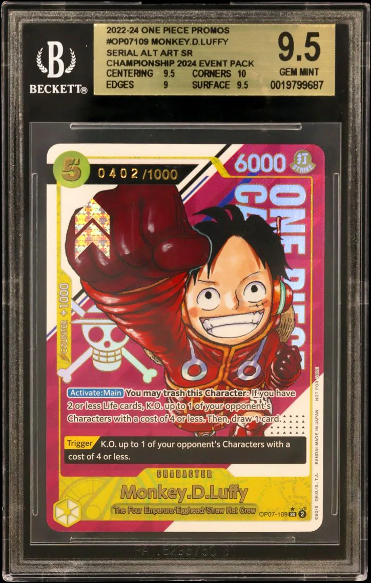 2022 #OP07109 Monkey.D.Luffy SER