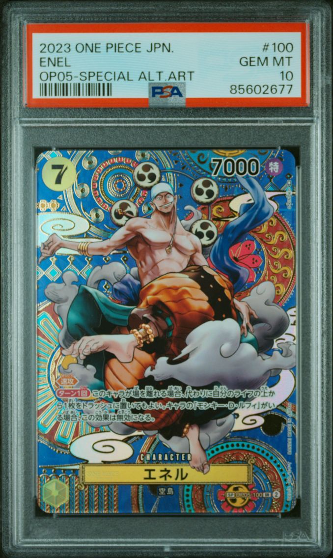 2023 #100 Enel PSA 10 One Piece Japanese OP05-Awakening of the New Era