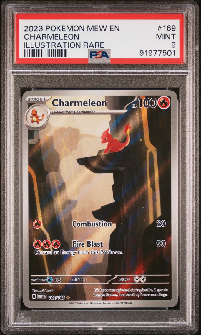 2023 #169 Charmeleon PSA 9 Mew EN-151