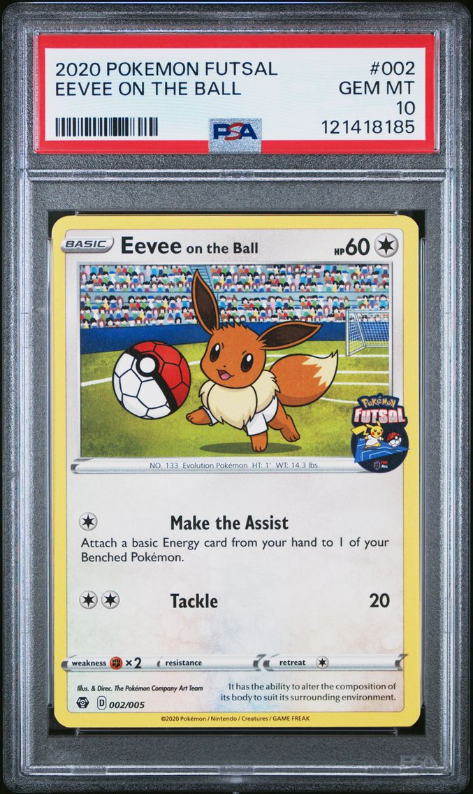 2020 #002 Eevee on the Ball PSA 10 Futsal