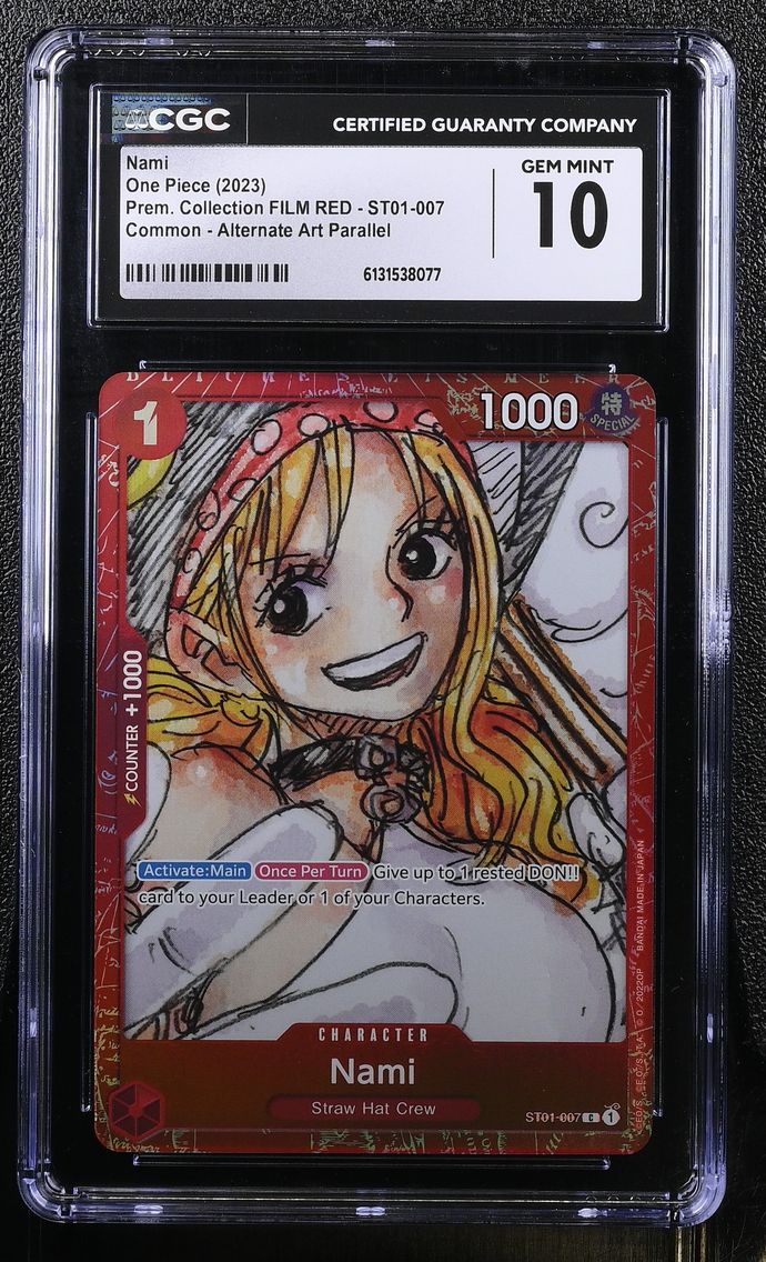 2023 #ST01-007 Nami CGC 10 Premium Collection FILM RED (Foil) - English