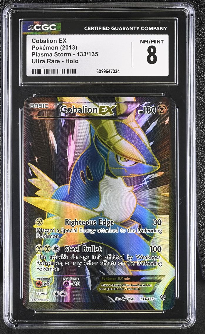 2013 #133 Cobalion EX CGC 8 Plasma Storm - English