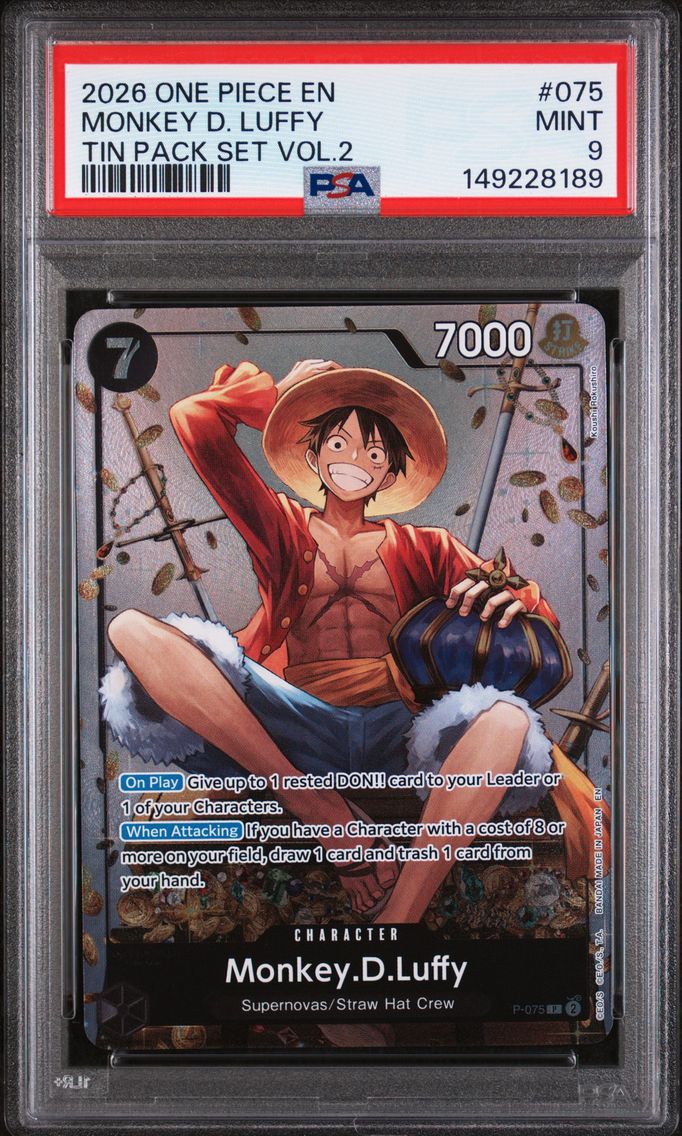 2026 #075 Monkey D. Luffy PSA 9 One Piece Promos