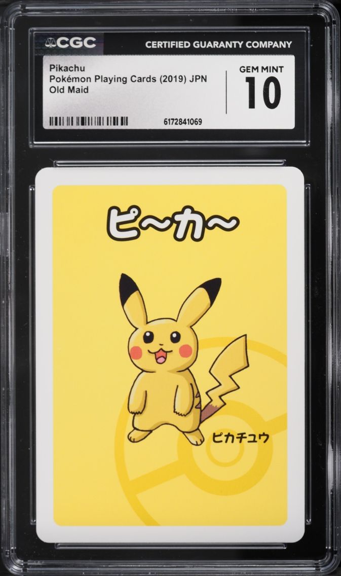 2019 Pokemon Japanese Playing Cards Old Maid Pikachu CGC 10 GEM MINT