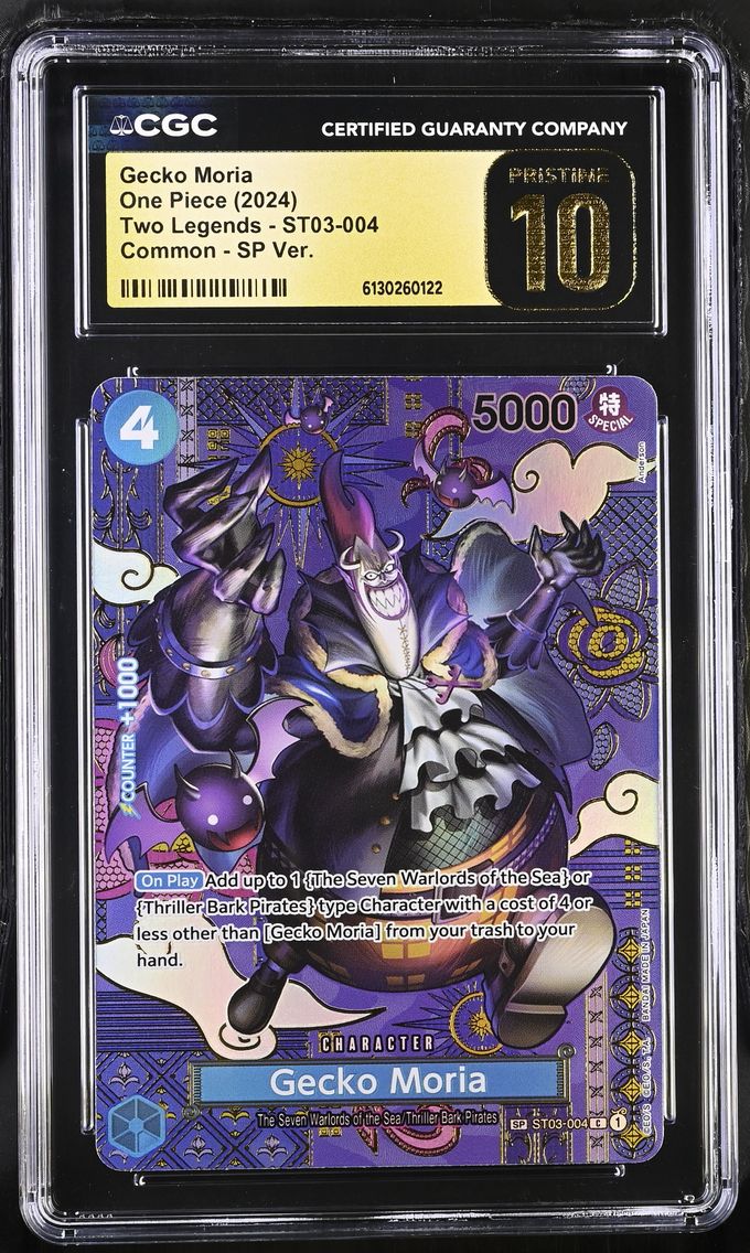 2024 #ST03-004 Gecko Moria CGC 10 Pristine Two Legends (OP08) - English