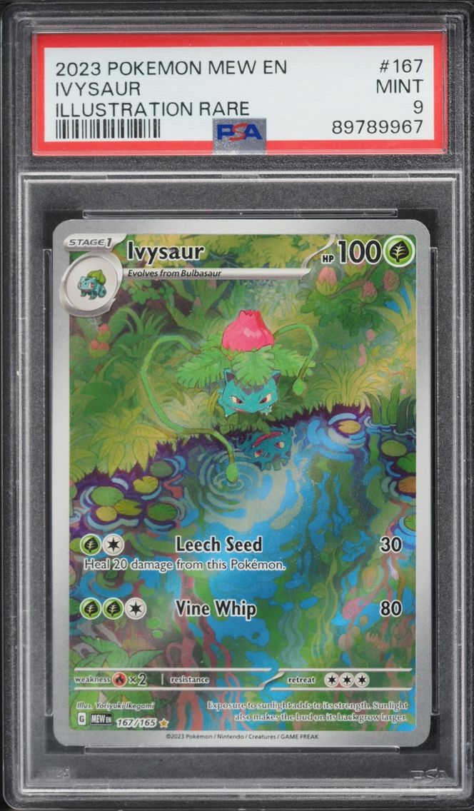 2023 Pokemon Scarlet & Violet 151 IR Ivysaur #167 PSA 9 MINT