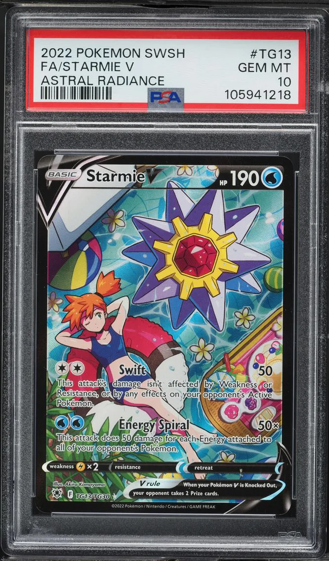 2022 #TG13 Full Art/Starmie V PSA 10 Sword & Shield Astral Radiance Pokemon