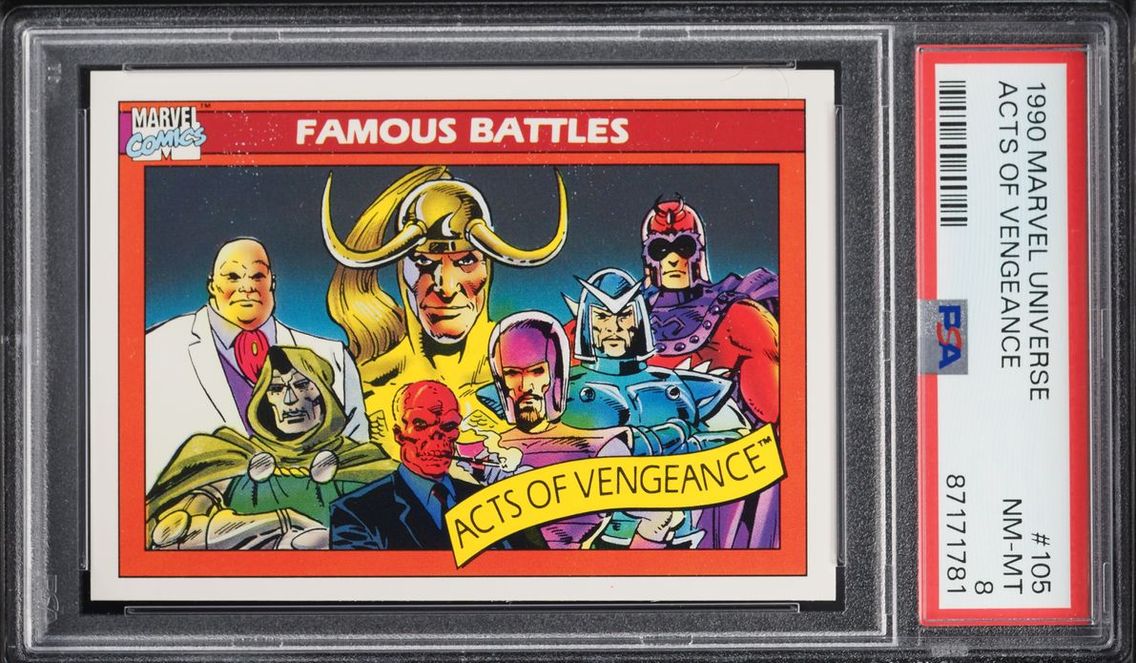 1990 #105 Impel Marvel Universe Acts Of Vengeance NM-MT PSA 8