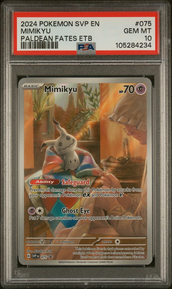 2024 #075 Mimikyu PSA 10 Svp EN-SV Black Star Promo