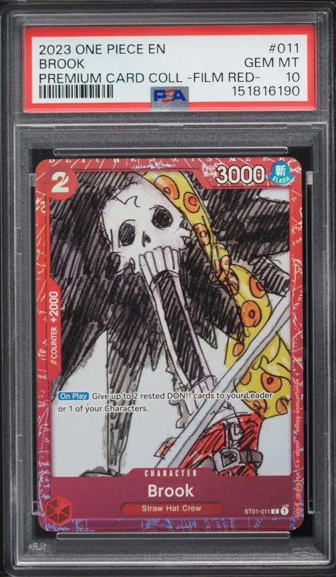 2023 #ST01-011 Brook PSA 10 One Piece Premium Collection Film Red