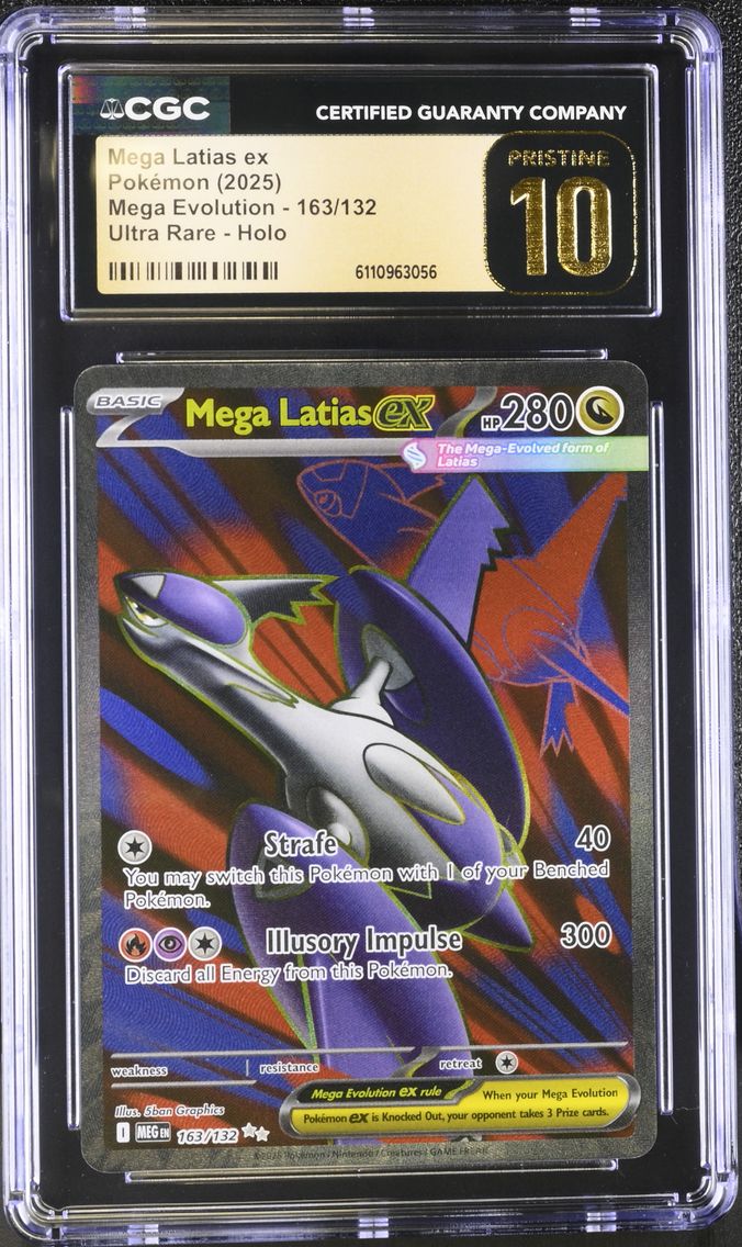 2025 #163 Mega Latias ex CGC 10 Pristine Mega Evolution - MEG EN - English