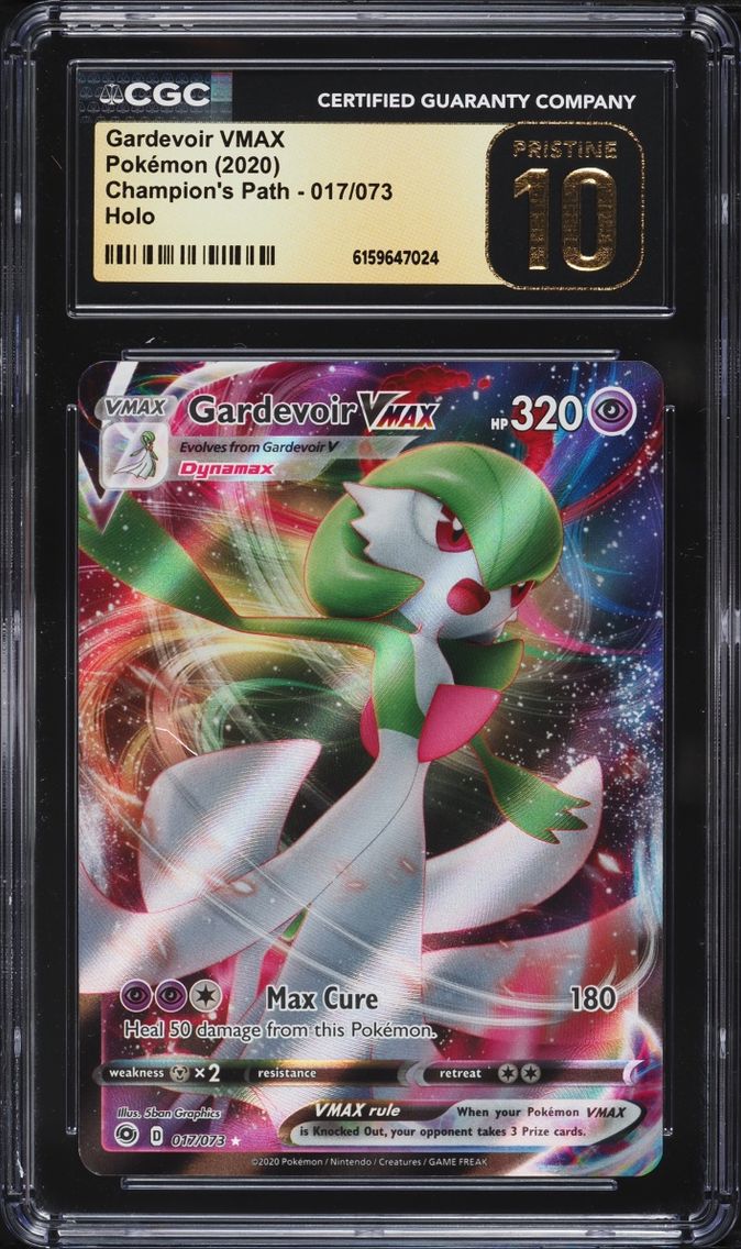 2020 Pokemon Sword & Shield Champion's Path Alt Art Gardevoir VMAX #17 CGC 10 PRISTINE