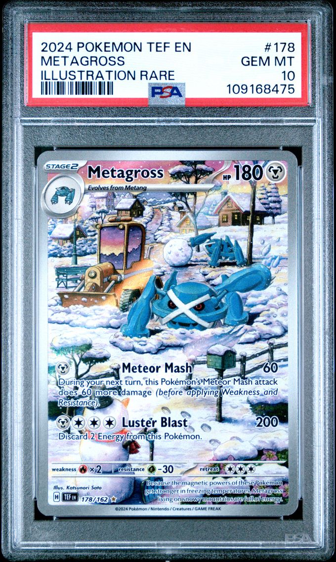 2024 #178 Metagross PSA 10 Tef EN-Temporal Forces Pokemon
