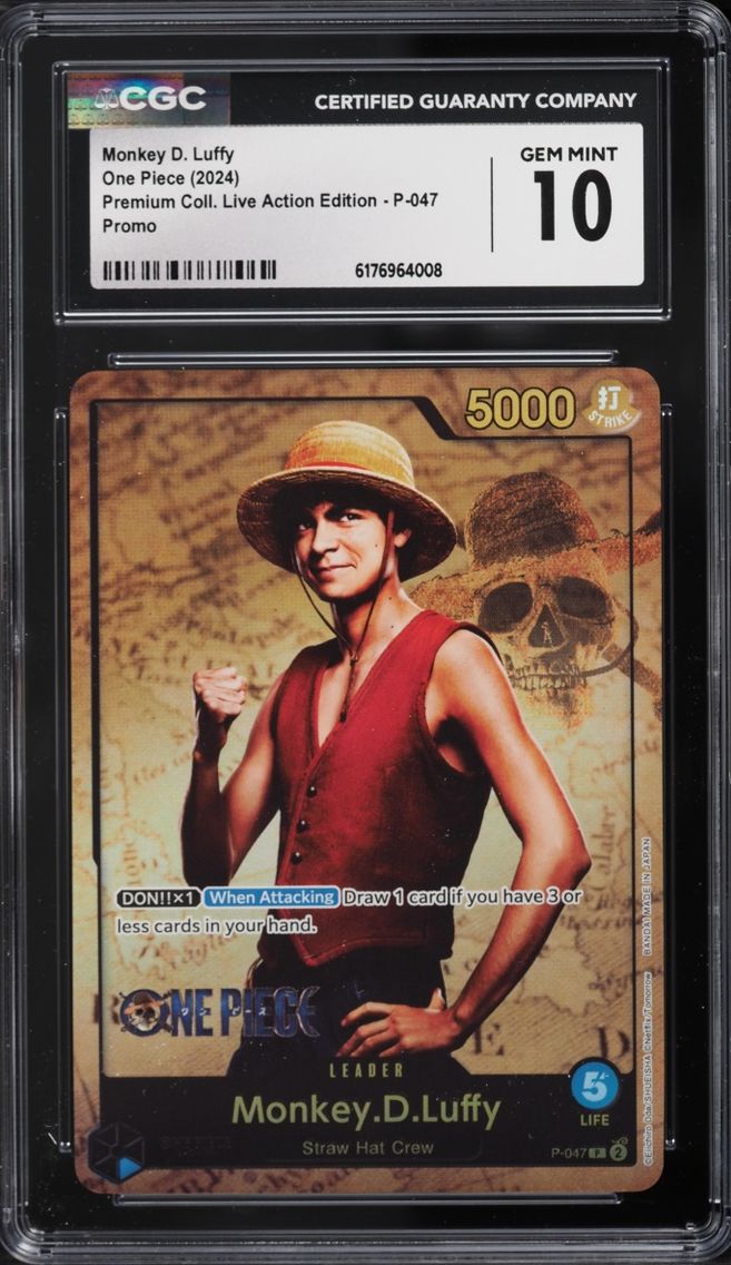 2024 #P-047 Monkey D. Luffy CGC 10 One Piece Promo Premium Live Action Edition Leader