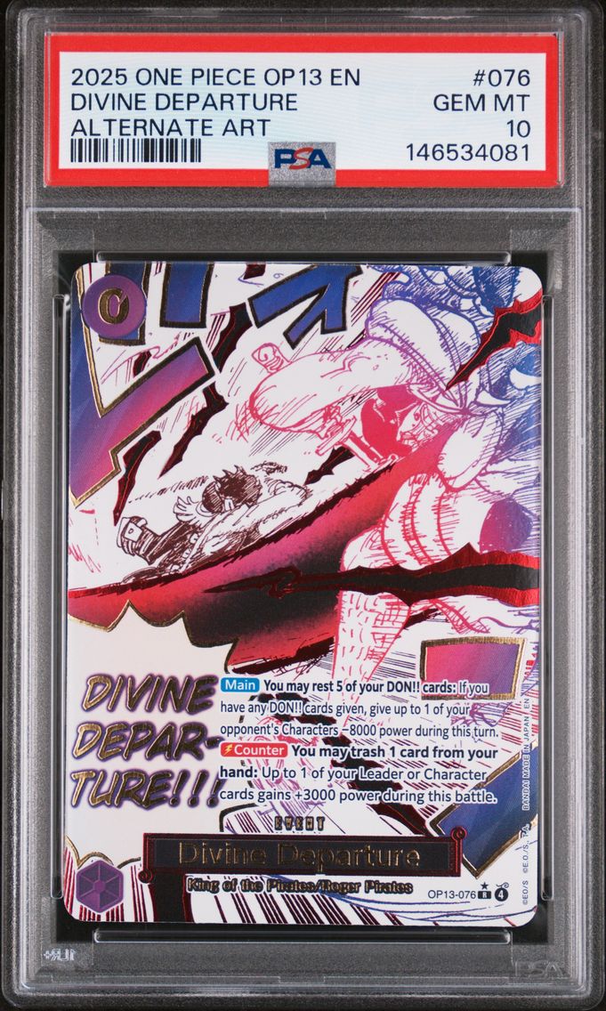 2025 #076 Divine Departure PSA 10 One Piece OP13-Carrying on His Will