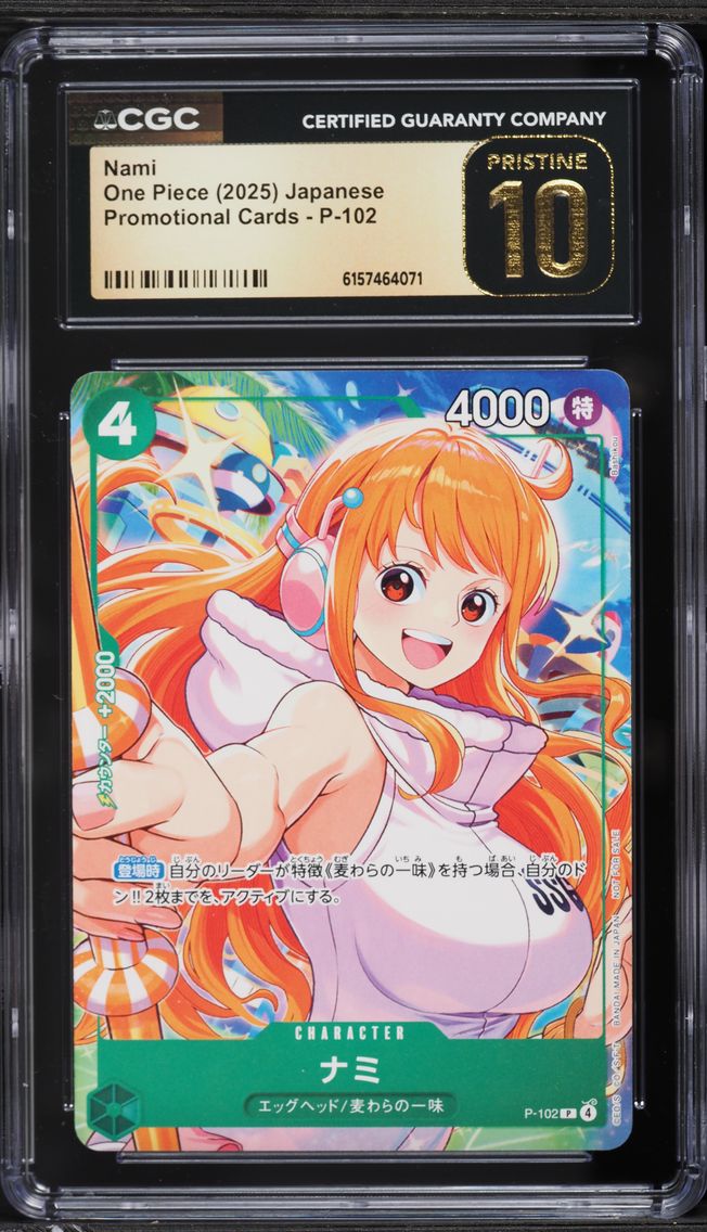 2025 #P-102 Nami CGC 10 PRISTINE Promo One Piece