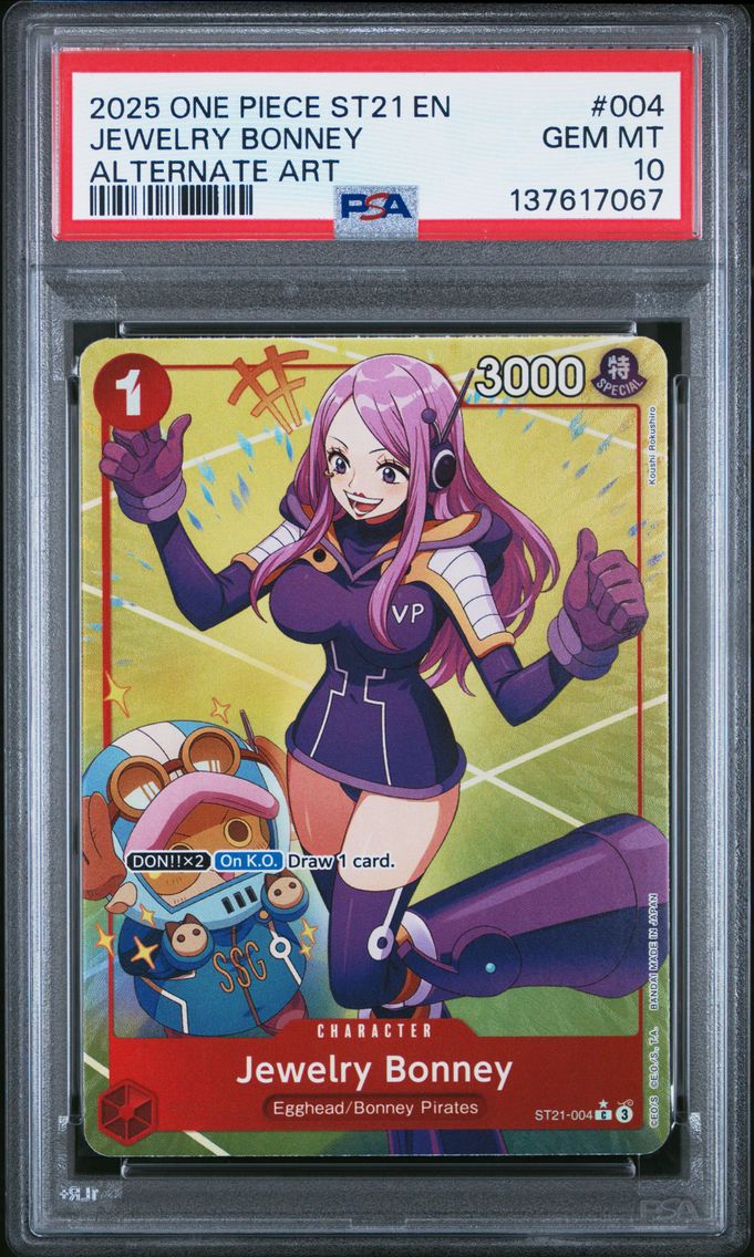 2025 #004 Jewelry Bonney PSA 10 One Piece Starter Deck ST21-EX Gear 5