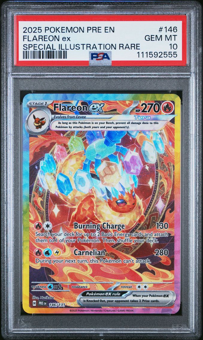 2025 #146 Flareon EX PSA 10 Pre EN-Prismatic Evolutions