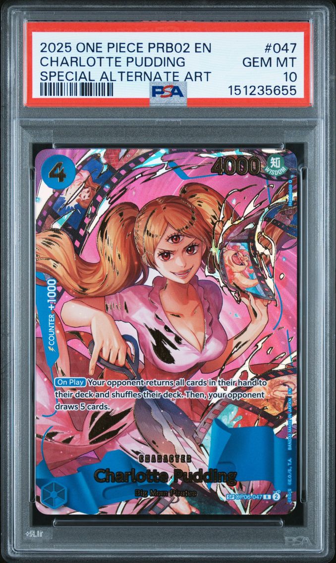 2025 #047 Charlotte Pudding PSA 10 One Piece PRB02-Premium Booster -One Piece Card the Best- Vol.2