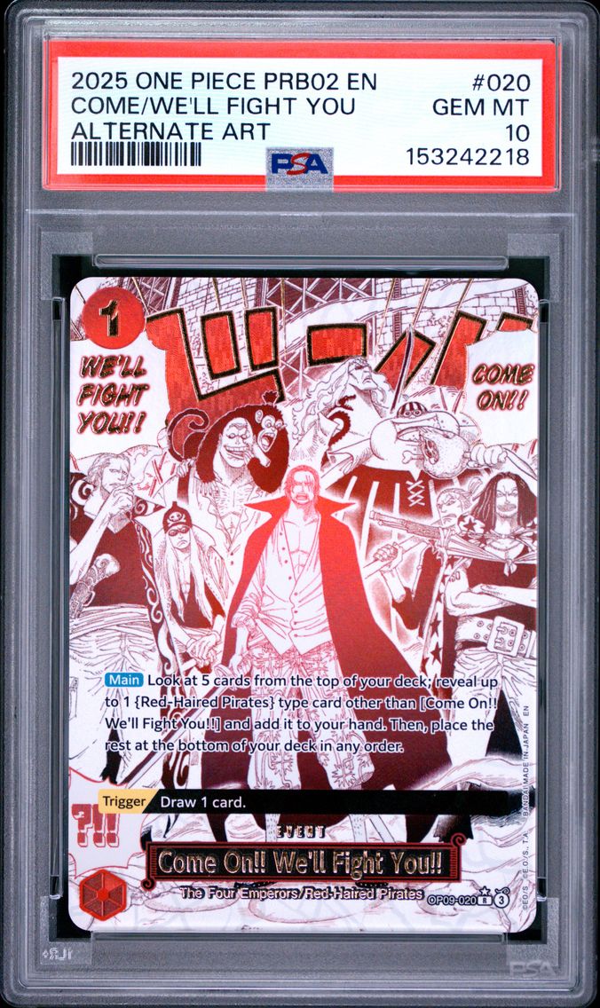2025 #020 Come on!! We'll Fight You!! PSA 10 One Piece PRB02-Premium Booster -One Piece Card the Best- Vol.2
